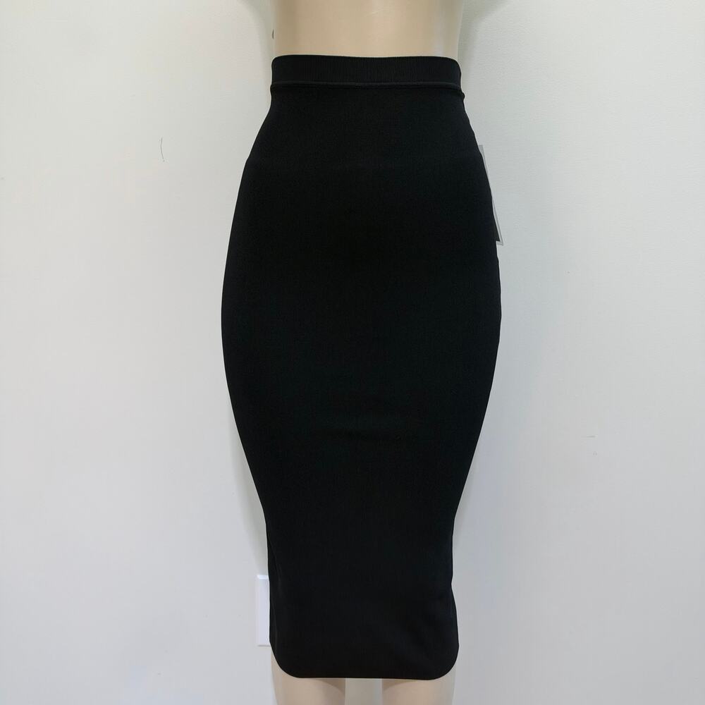 NWT Wardrobe NYC Stretchy Knit Tube Skirt Black sz 2XS Neutral Old Money Luxury